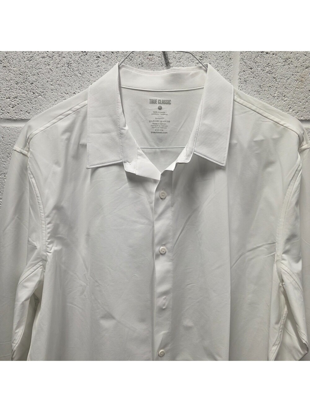 True Classic Men's Button Down Shirts Long Sleeve Lightweight Wrinkle Free  XL